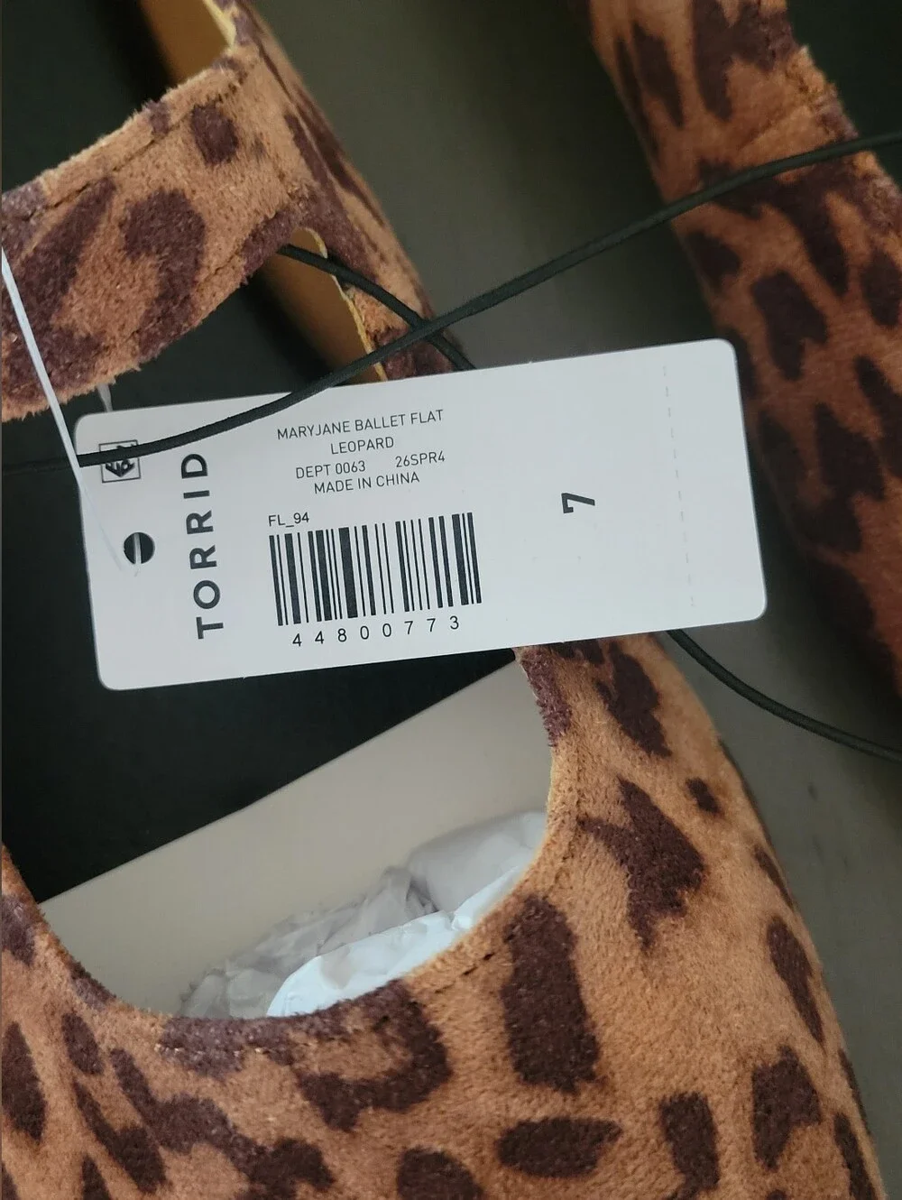 torrid Leopard Print Mary Jane Flats in Brown and Tan
